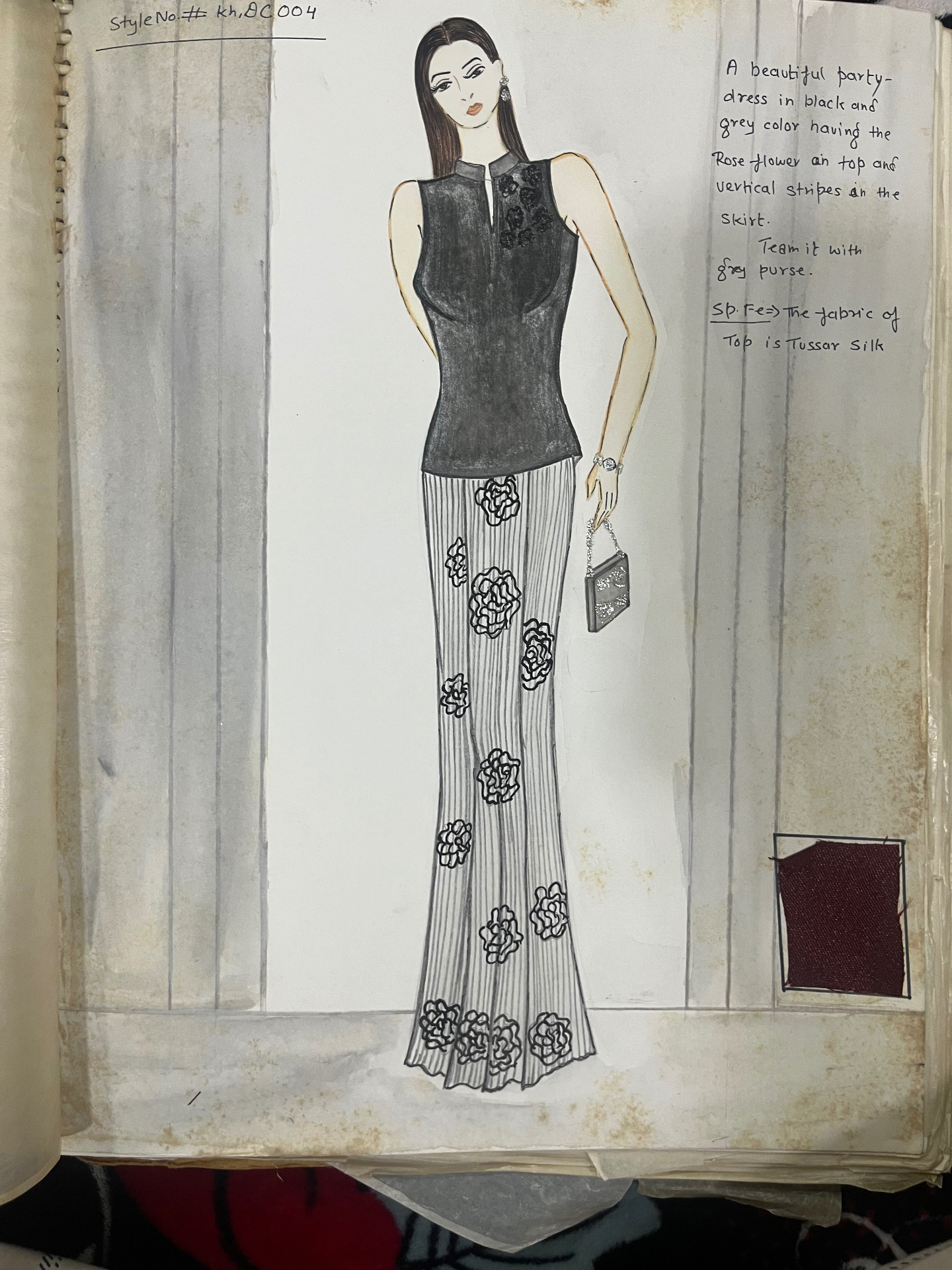 Lipika Chadda eveningwear sketch